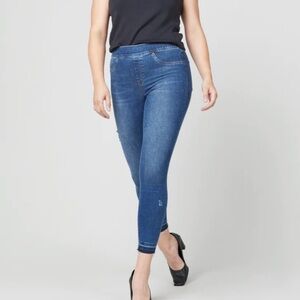 Spanx Distressed Ankle Skinny Jeans Medium Wash Size Medium M